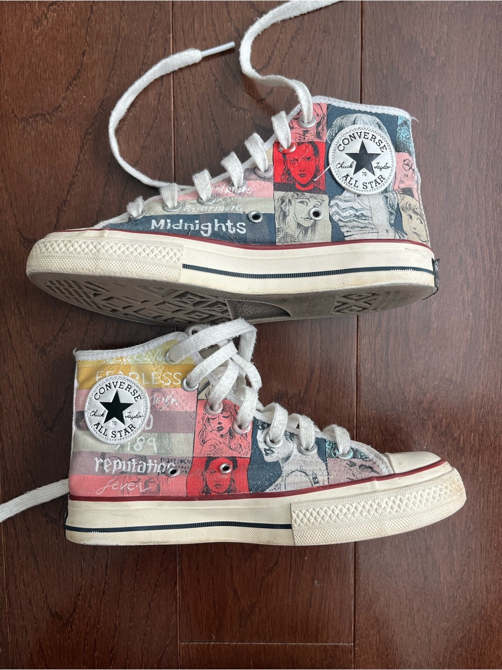 Converse High Top Sneakers - custom Taylor Swift